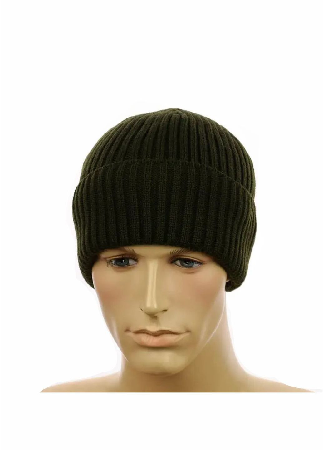 Мужская зимняя шапка на флисе No Brand чоловіча шапка на флісі (271700617)