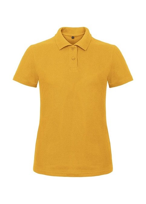 Желтая женская футболка-тенниска B&C
