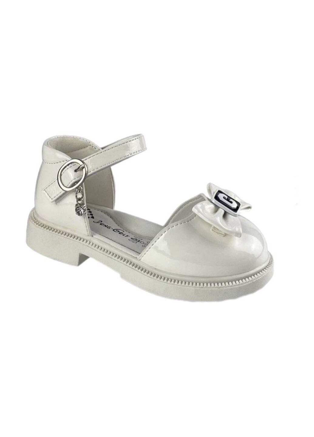 Белые праздничные туфли для девочки Jong Golf