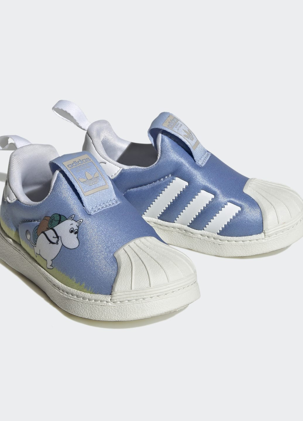 Синие всесезонные кроссовки superstar 360 x moomin adidas