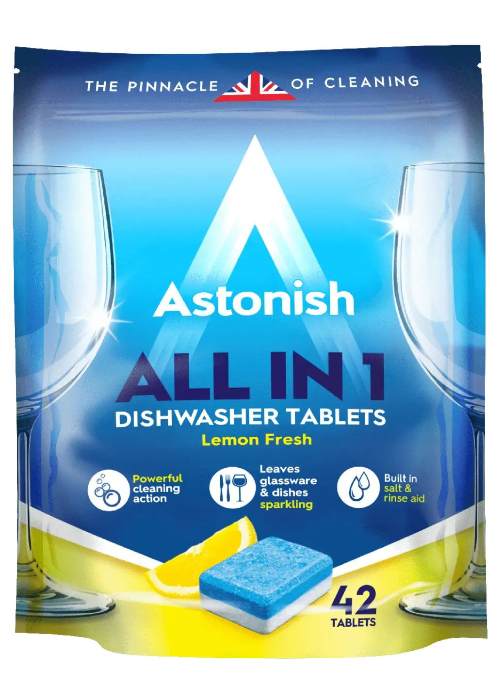 Таблетки для посудомийних машин All In 1 Lemon Fresh 42шт Astonish (260195476)