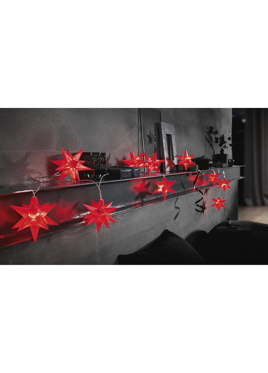 Светодиодная гирлянда 3d звезды 10 шт новогодний декор Livarno home (270830332)