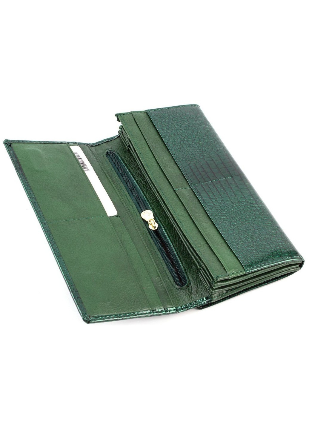 Стильний лаковий жіночий гаманець MC-403-1011-7 (JZ6581) зелений Marco Coverna (259752463)