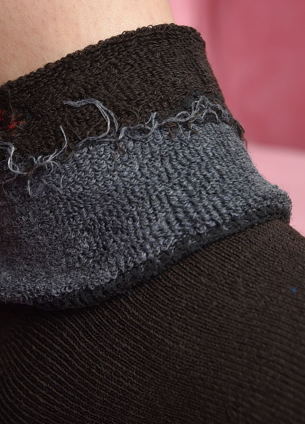 Шкарпетки махрові жіночі медичні без гумки коричневого кольору розмір 36-41 Let's Shop (271665183)