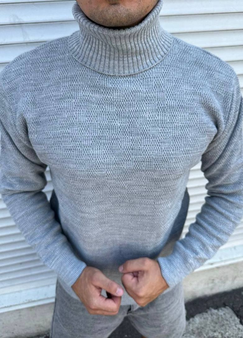 Мужской однотонный свитер No Brand (267229958)