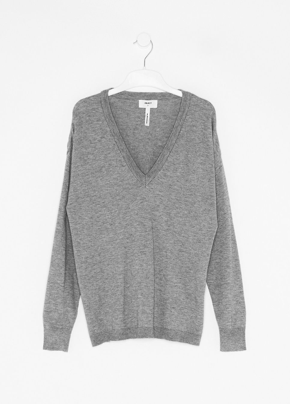 Серый пуловер демисезон,серый меланж, Object
