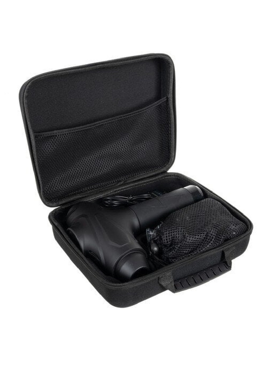 Перкусійний масажер масажний пістолет для тіла 10 змінних насадок 25х18х7 см 2500 мАг (475201-Prob) Чорний Unbranded (263131995)
