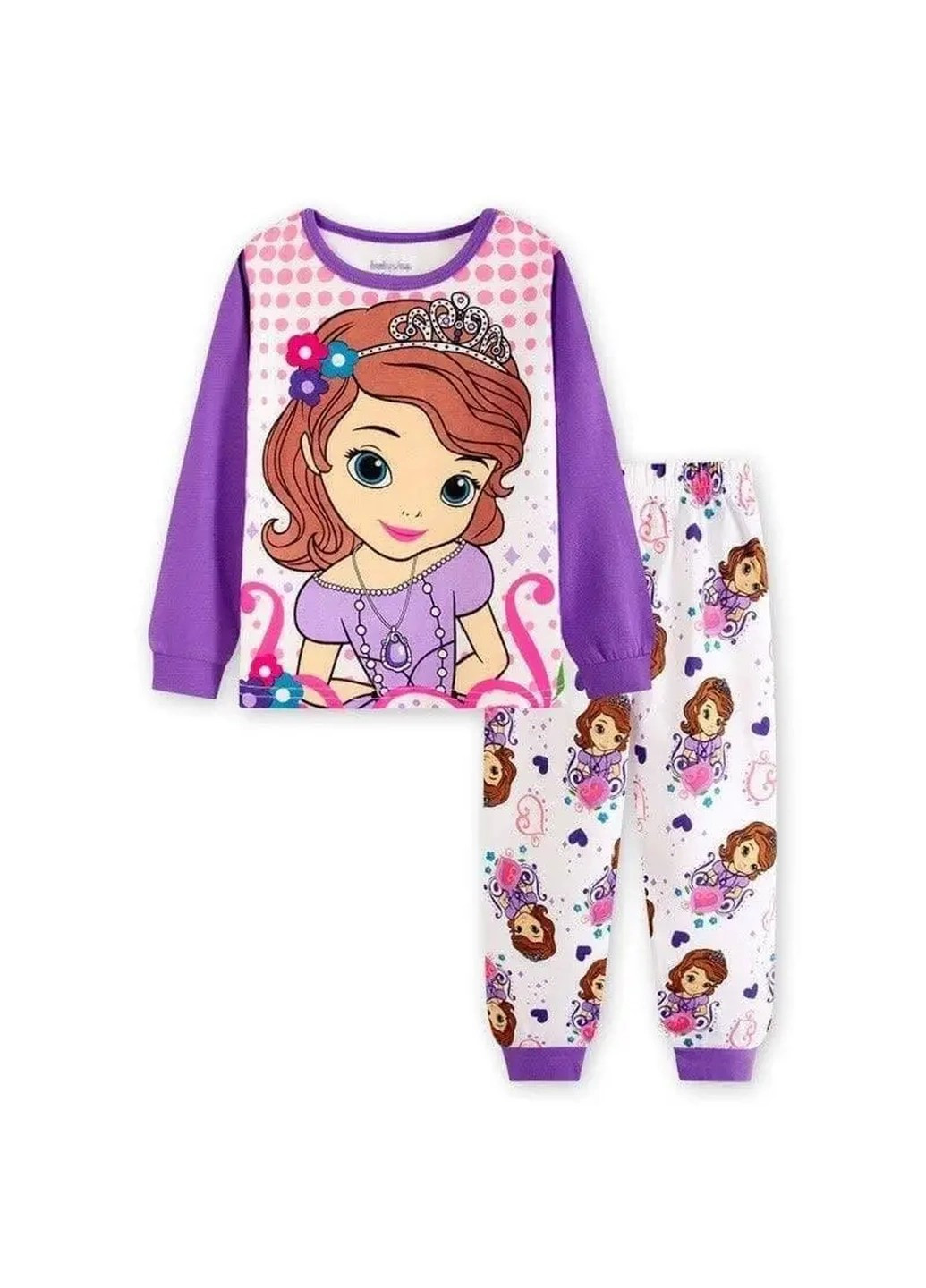 Фиолетовая красивая и модная детская пижама для девочки в возрасте 3 года. рост 95см. Baby