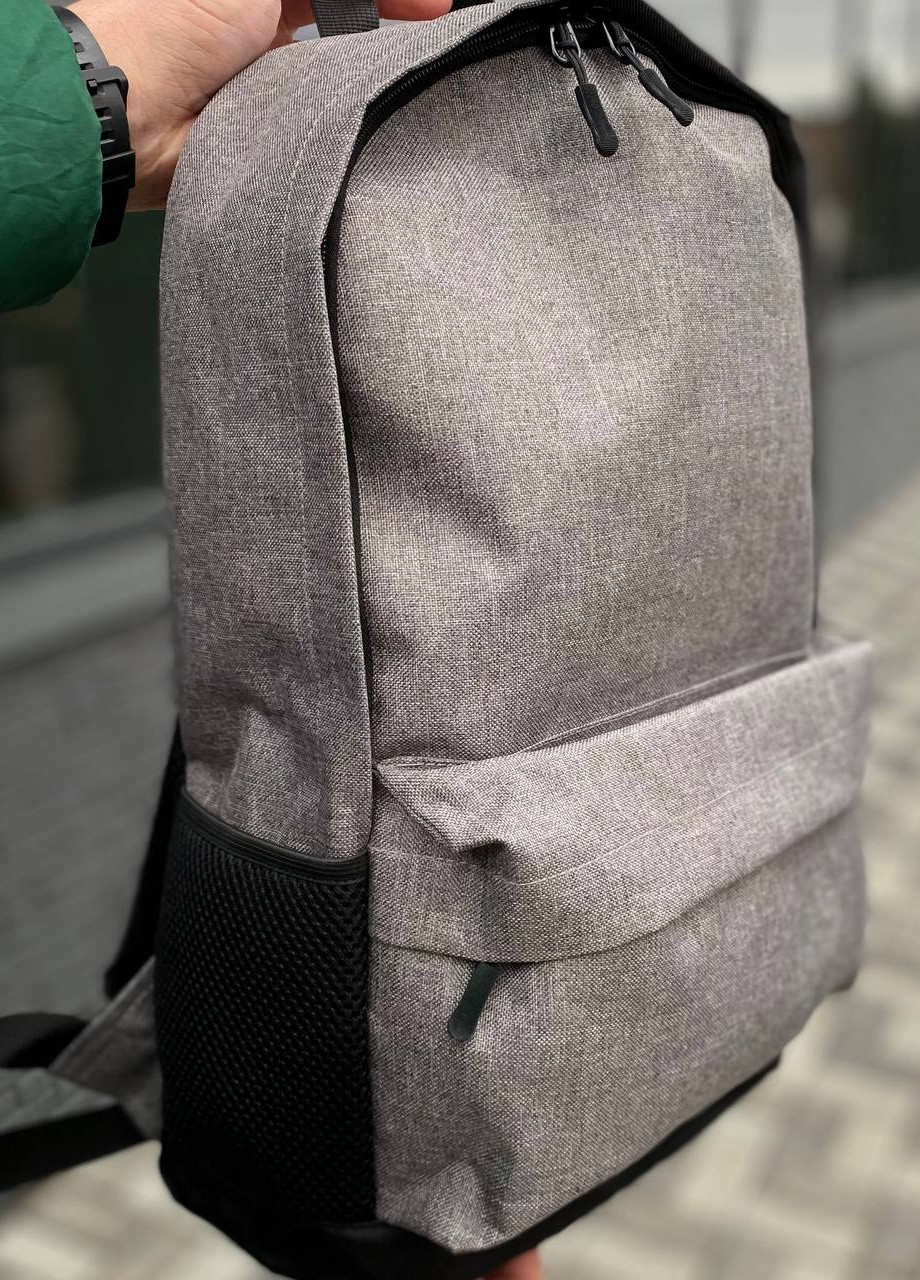Міський сірий чоловічий рюкзак жіночий Town Style gray No Brand (258261916)