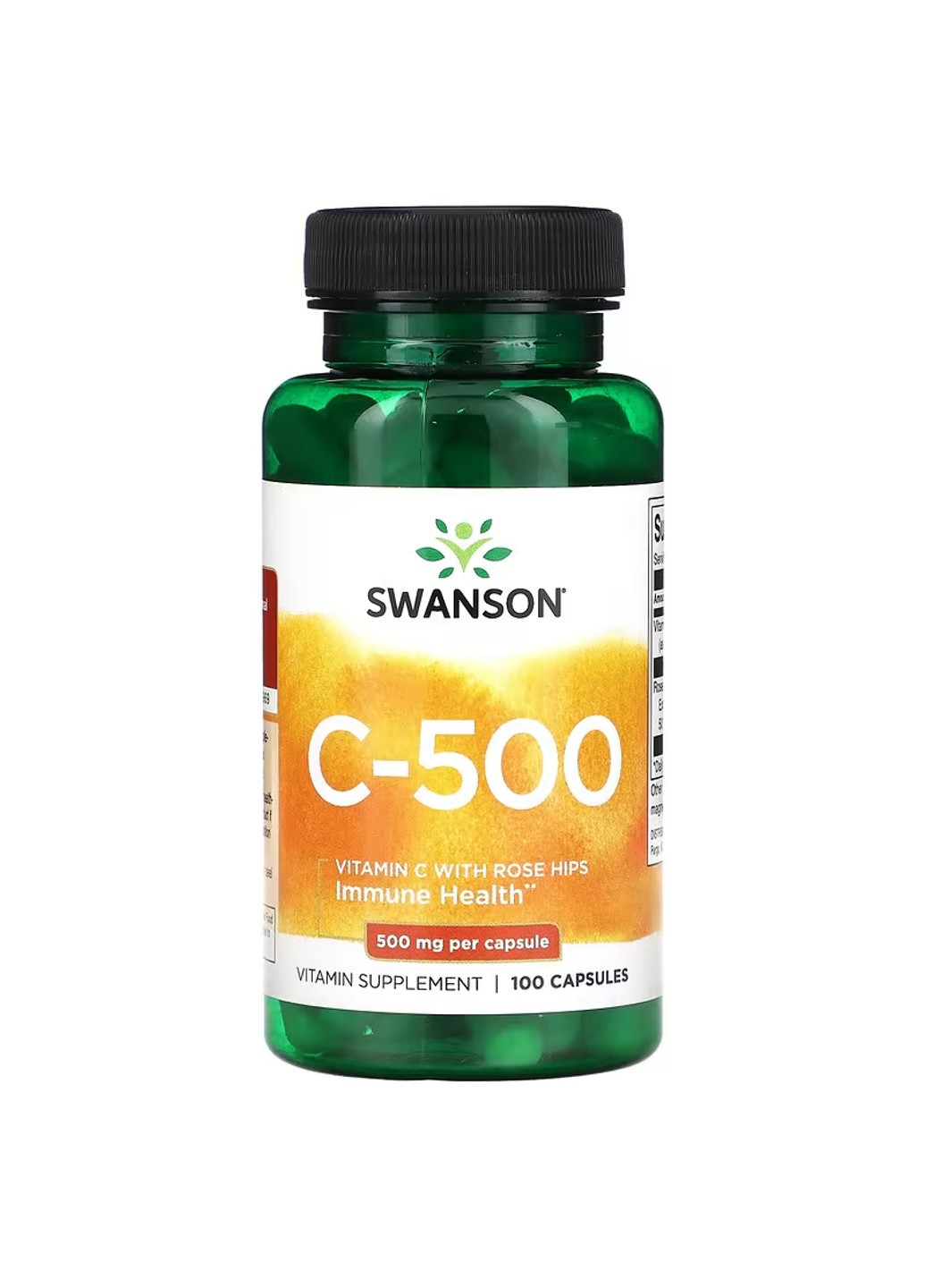 Витамин С с Шиповником Vitamin C with Rose Hips 500 мг - 100 капсул Swanson (271823038)