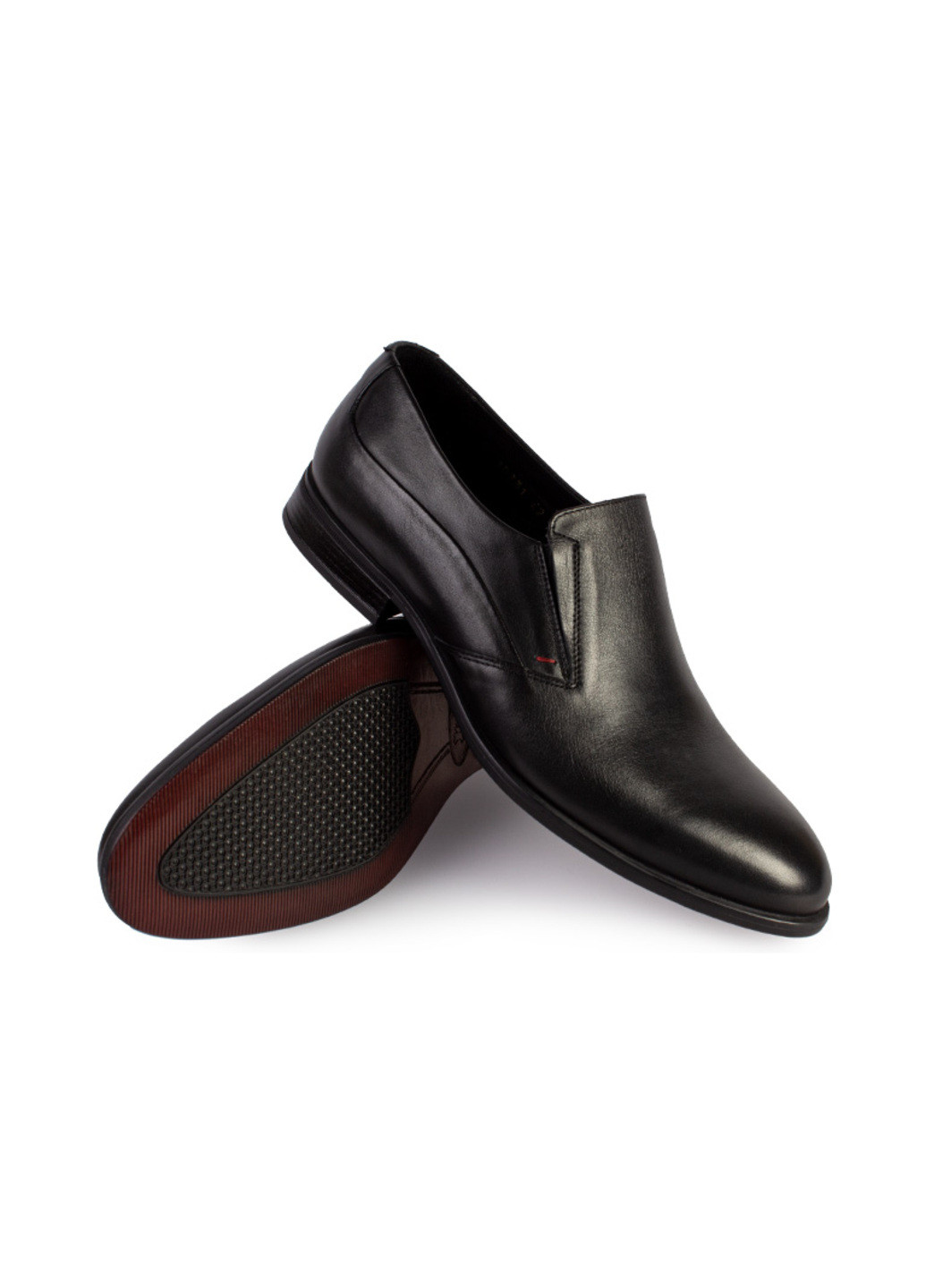 Черные классические туфли мужские бренда 9200177_(1) Ikos без шнурков