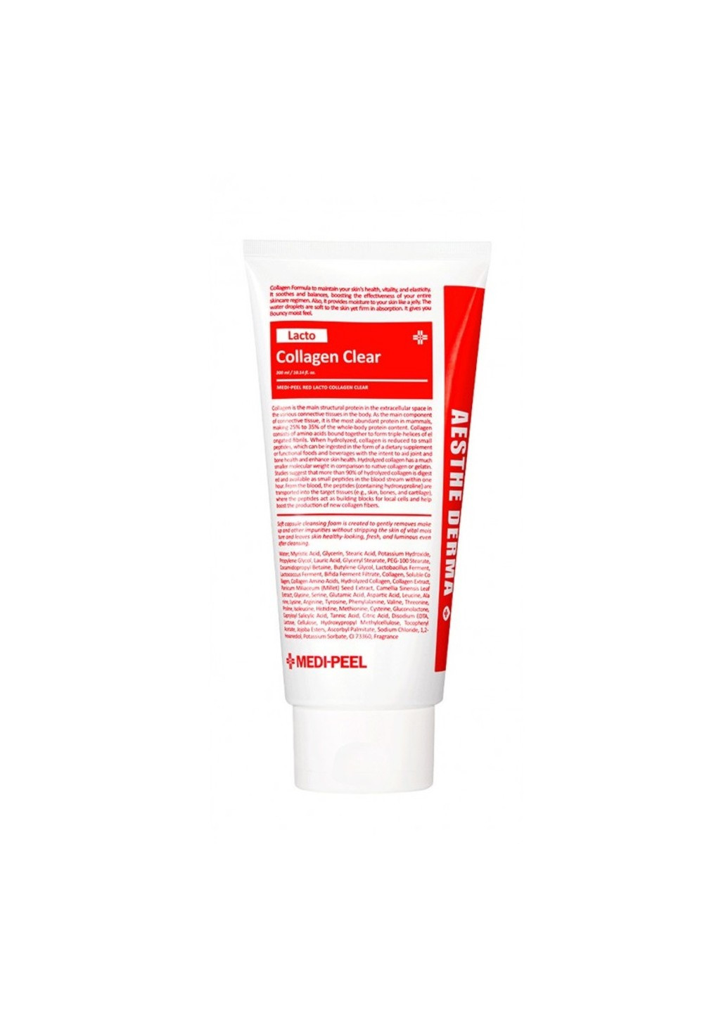 Очищающая пенка для умывания с коллагеном Red Lacto Collagen Clear 300 мл Medi-Peel (256685123)