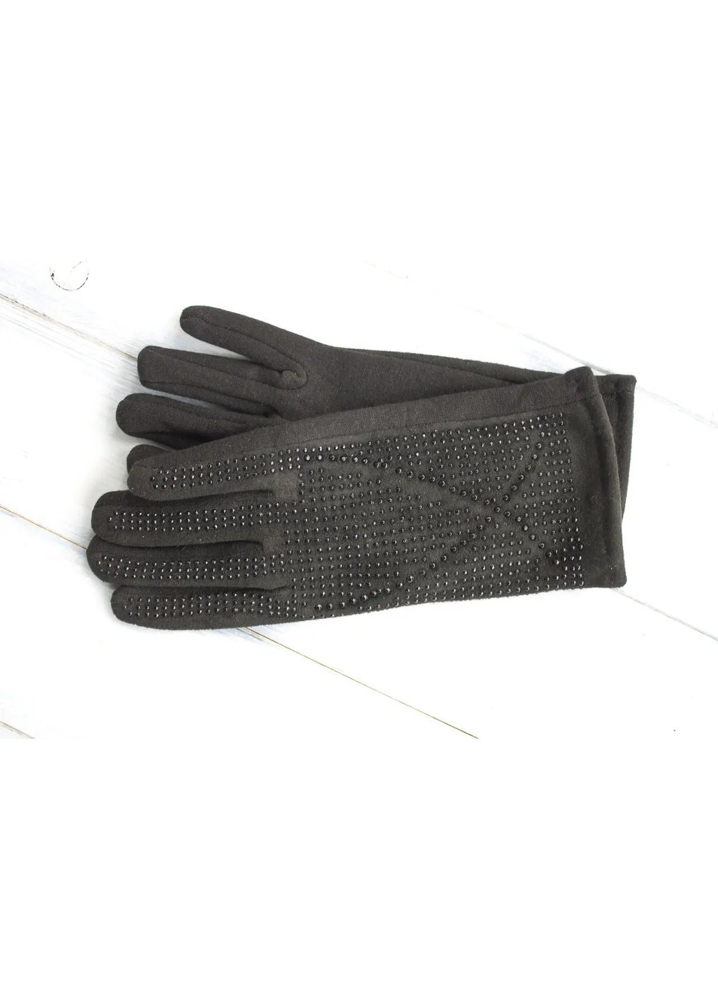 Жіночі розтяжні рукавички Чорні 192S3 L BR-S (261771588)