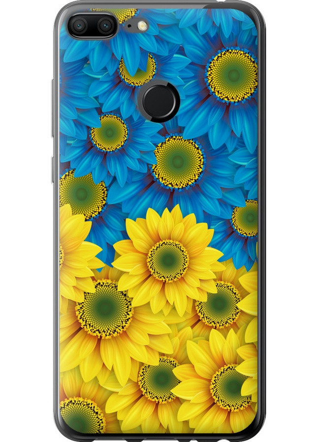 Силіконовий чохол 'Жовто-блакитні квіти ' для Endorphone Huawei Honor 9 Lite (257830185)