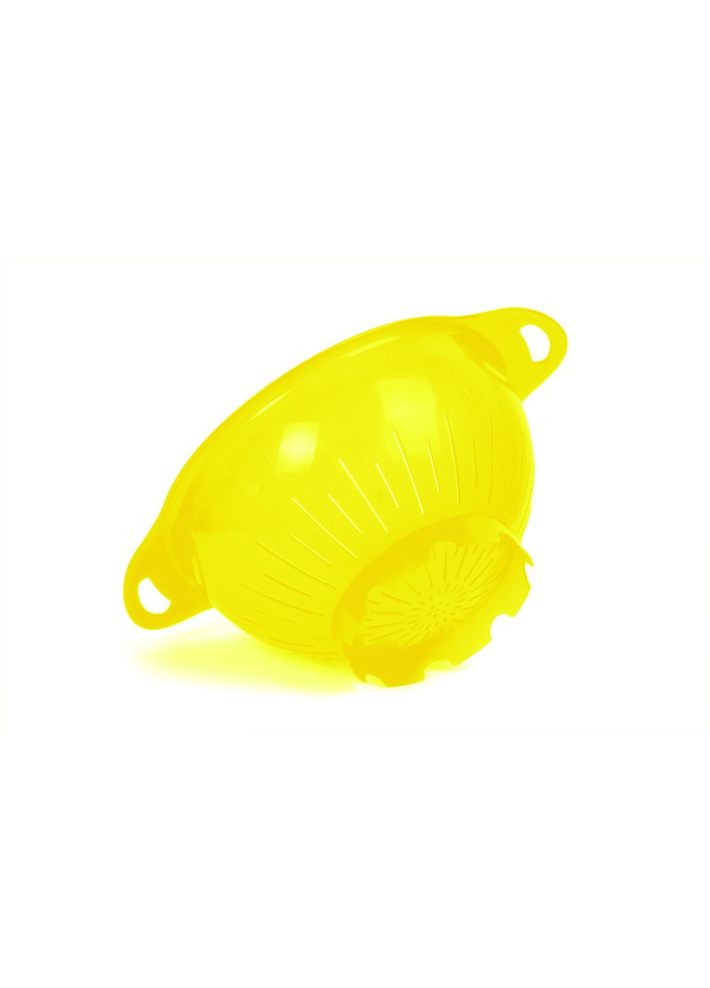 Дуршлаг пластиковый 3 литра диаметр 25 см Желтый МЕД (263678409)