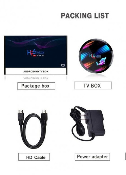 Смарт приставка Медиаплеер стационарный Android TV Box H96 Max X3 (4/32 Gb) Android 9.0 (H96 Max) XPRO (259789886)