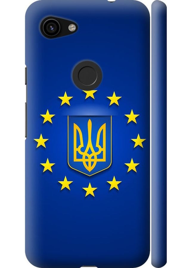 3D пластиковый матовый чехол 'Евросоюз 6' для Endorphone Google Pixel 3a XL (269356949)