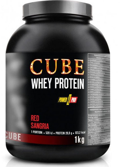 Cube Whey Protein БАНКА 1000 g /25 servings/ Sangria Power Pro (256724092)