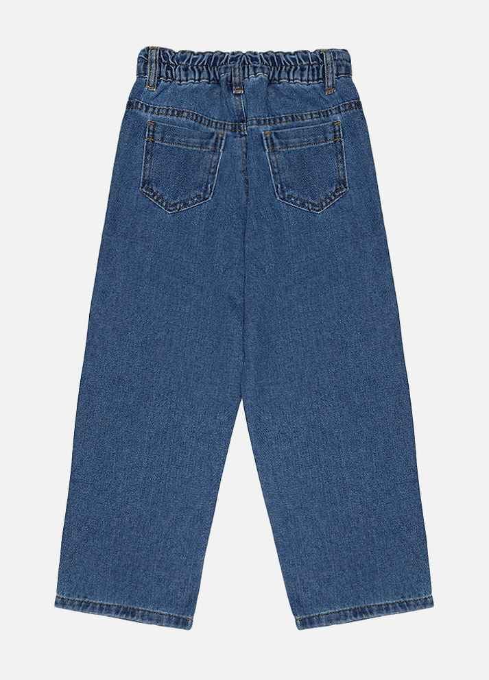Синие демисезонные джинсы для девочки цвет синий цб-00224295 Cemix
