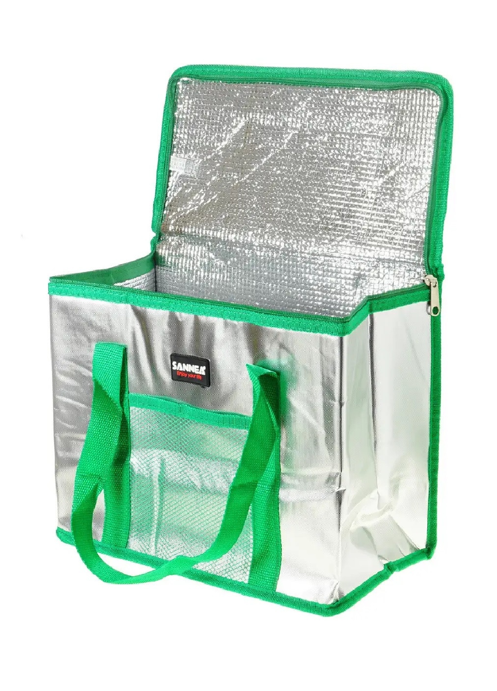 Термосумка холодильник ізотермічна термоізоляція для походу пікніка плжа дачі на 16 л 33х17х28 см (474452-Prob) Зелена Unbranded (258486596)
