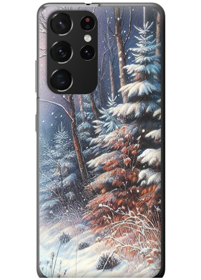 2D пластиковий чохол 'Зимовий пейзаж' для Samsung Galaxy S21 Ultra (5G) Endorphone Samsung Galaxy S21 Ultra (5G) (275457989)