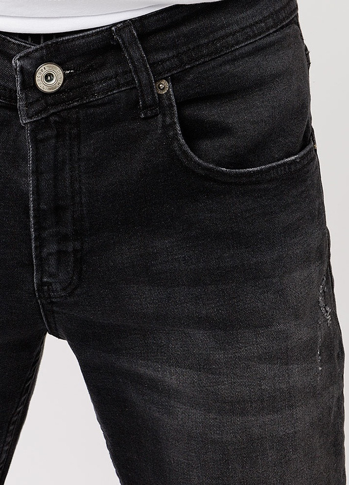 Чоловічі джинсові шорти колір чорний ЦБ-00218861 INTERCODE (259498654)