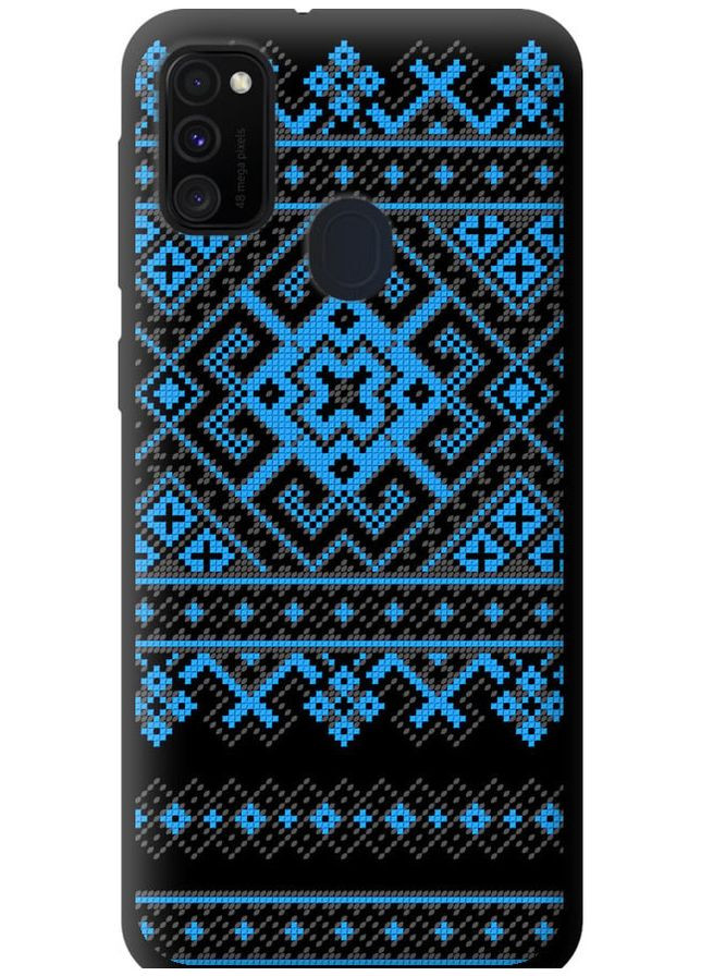 TPU чорний чохол 'Вишиванка 44' для Endorphone Samsung Galaxy M21 M215F (269346598)