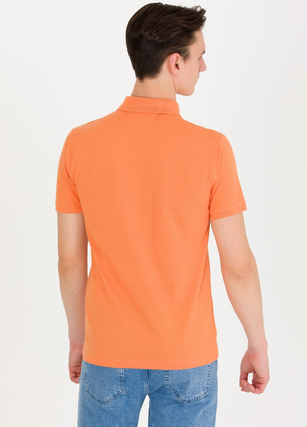 Оранжевая футболка-футболка поло мужское для мужчин U.S. Polo Assn.