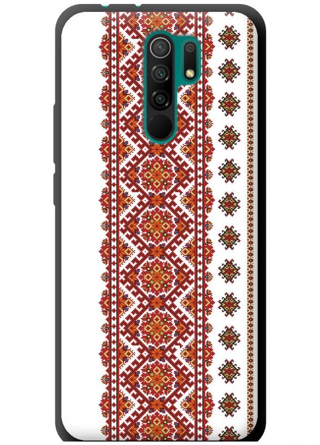 TPU черный чехол 'Вышиванка 13' для Endorphone Xiaomi Redmi 9 (269360664)