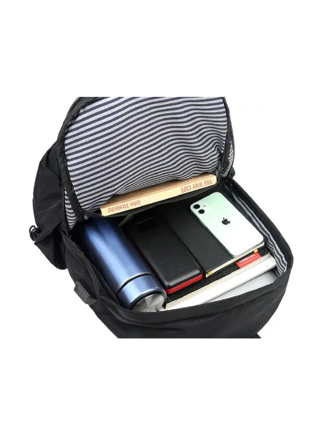 Рюкзак сумка городской спортивный компактный на каждый день с USB выходом 45х30х15 см объем 20 л (475241-Prob) Серый Unbranded (263678372)