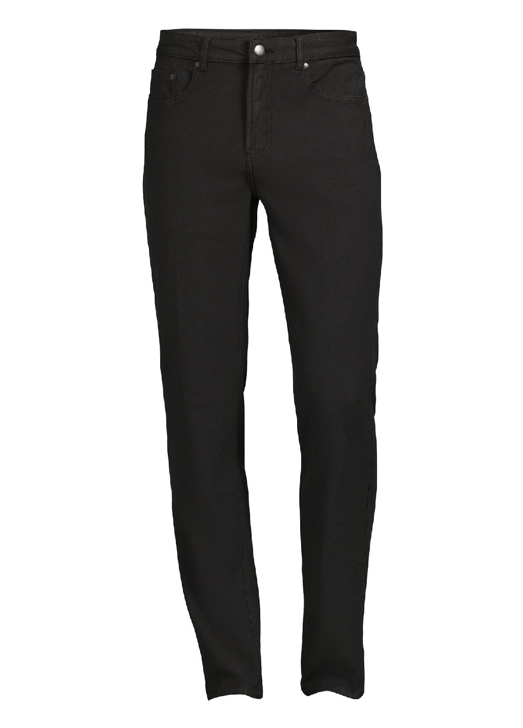 Черные кэжуал демисезонные брюки прямые F&F