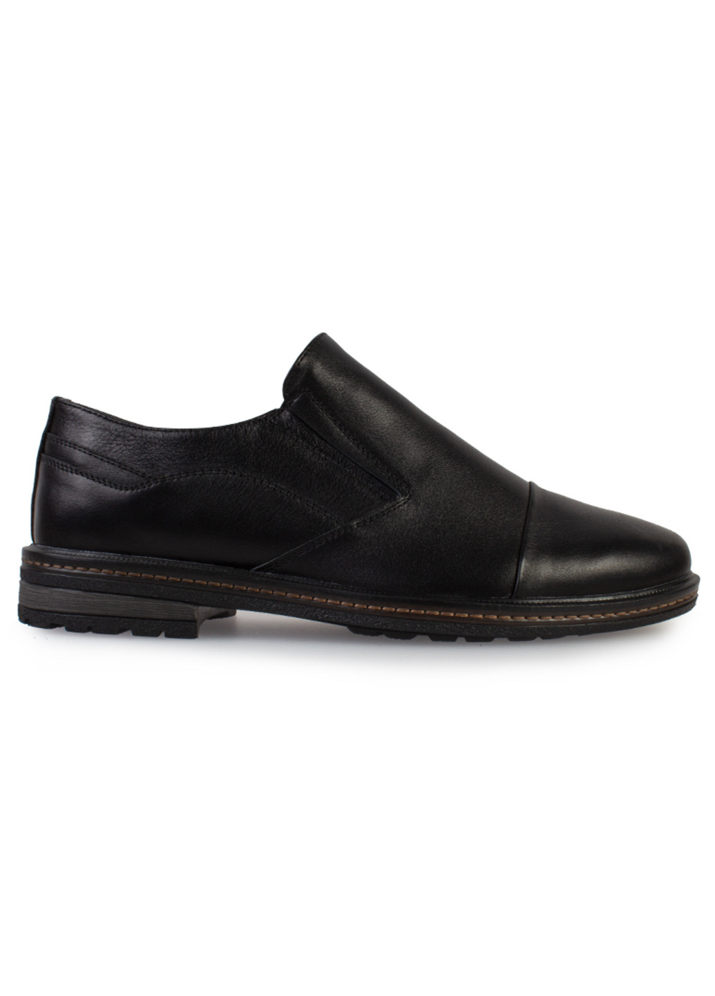 Черные классические туфли мужские бренда 9402190_(1) ModaMilano без шнурков