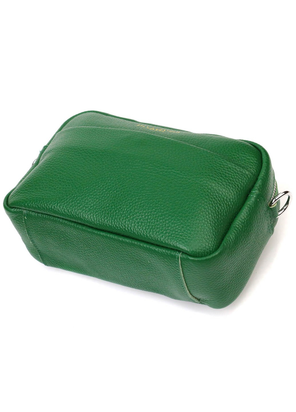 Сучасна жіноча сумка на плече з натуральної шкіри 22120 Зелена Vintage (260359810)
