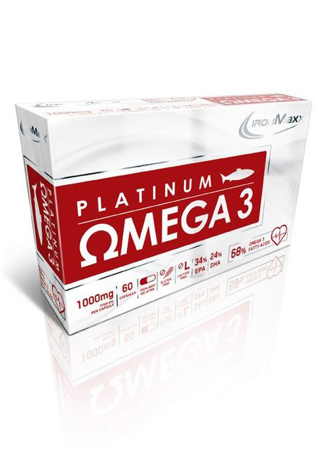 Омега-3 Platinum Omega 3 60 caps Ironmaxx (267150590)