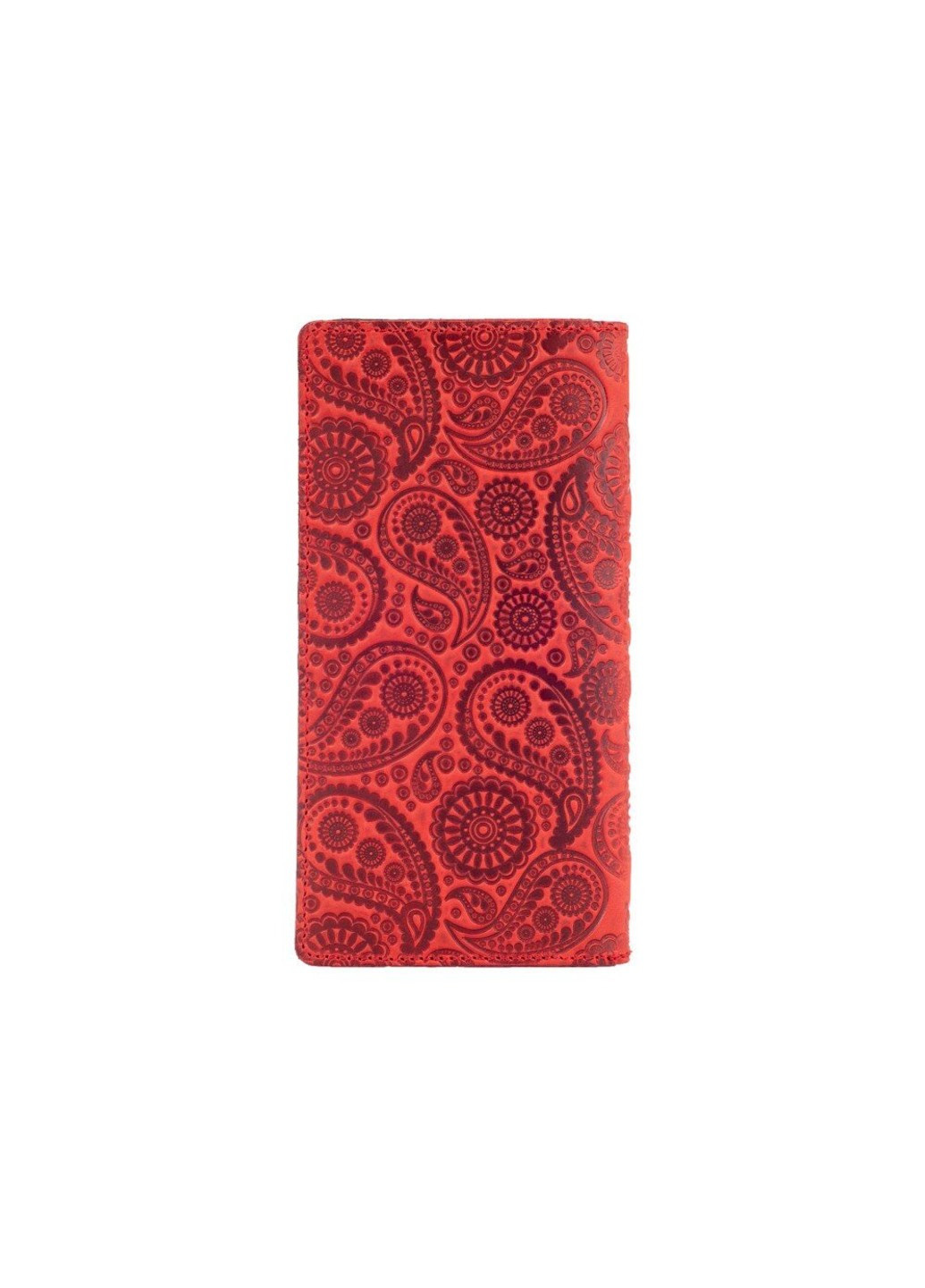Шкіряний гаманець WP-05 Shabby Red Berry Buta Art Червоний Hi Art (268371861)