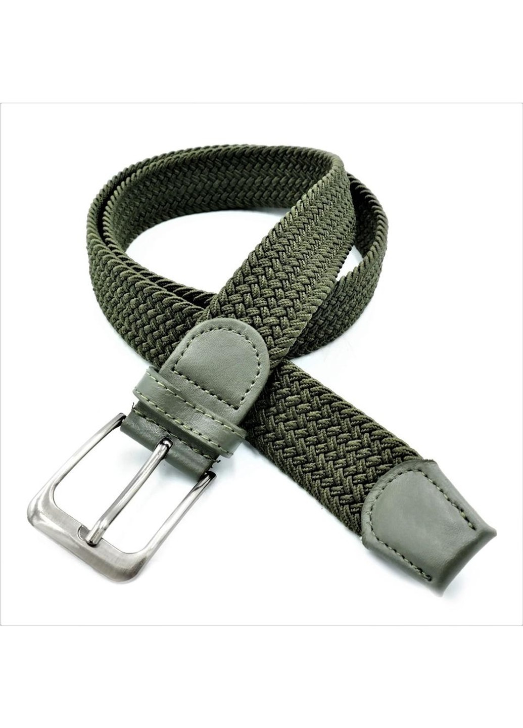 Ремень резинка Weatro Цвет Темно-зеленый (хаки) 3,3х120 см batl-33rez-004 Le-Mon (272797278)