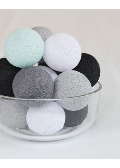 Гірлянда тайські ліхтарики CBL Smoky Mint 35 кульок від USB, 4 м Cotton Ball Lights (257960422)