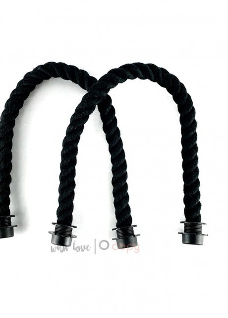 Ручки канаты короткие 45 см для сумки-конструктор, черные More (257986192)