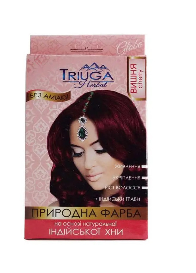 Краска натуральная для волос Triuga на основе хны Вишня 25 г Triuga Herbal (258576713)