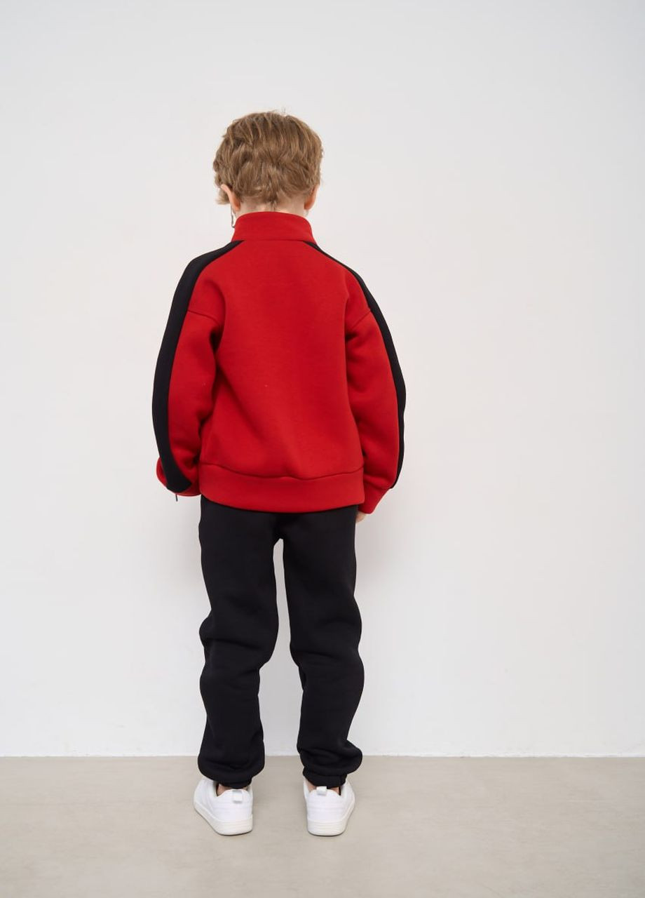 Теплй костюм для мальчика цвет краснй р.110 447455 New Trend (274533533)