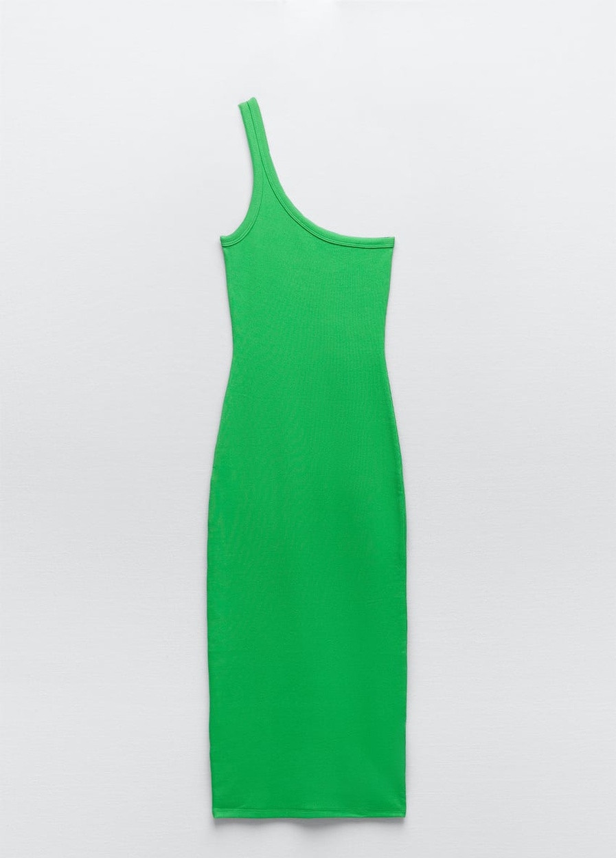 Зеленое платье Zara