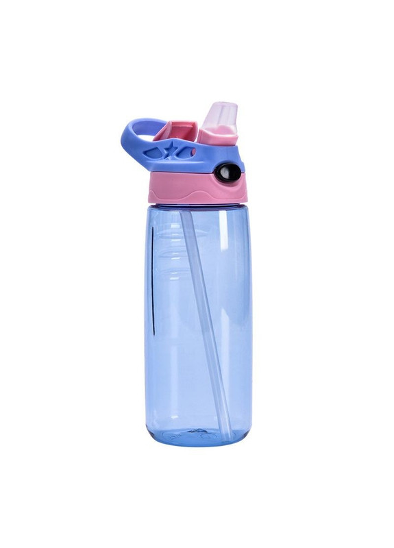 Удобная спорт бутылка для воды с трубочкой Tumbler 500 мл, сине-розовая More (269462814)