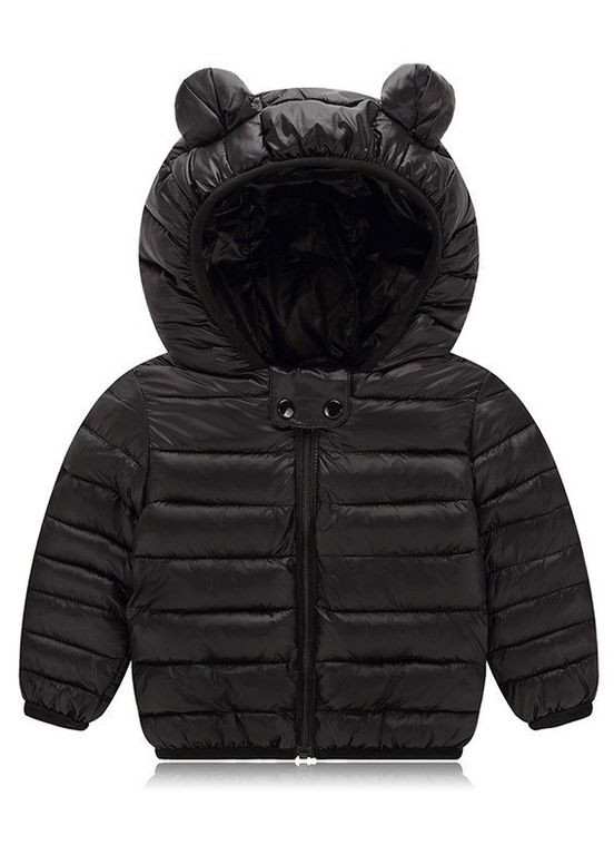 Черная демисезонная куртка арт.7011 No Brand