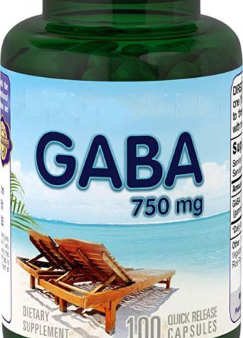 ГАМК (гамма-аминомасляная кислота) GABA (Gamma-Aminobutyric Acid) 100 Capsules Piping Rock (257169888)