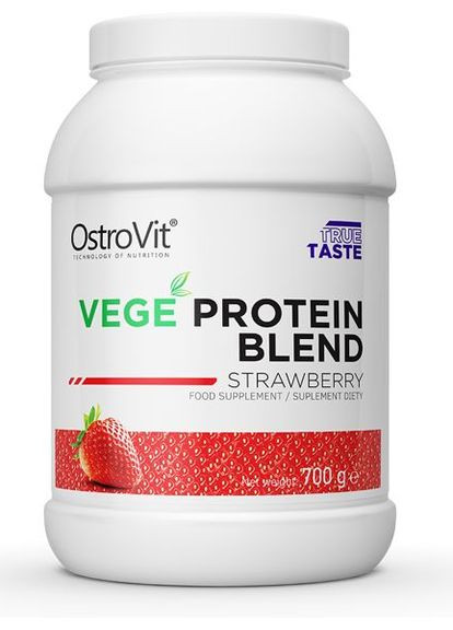 Протеїн рослинний Vege Protein 700 g (Strawberry) Ostrovit (260495725)