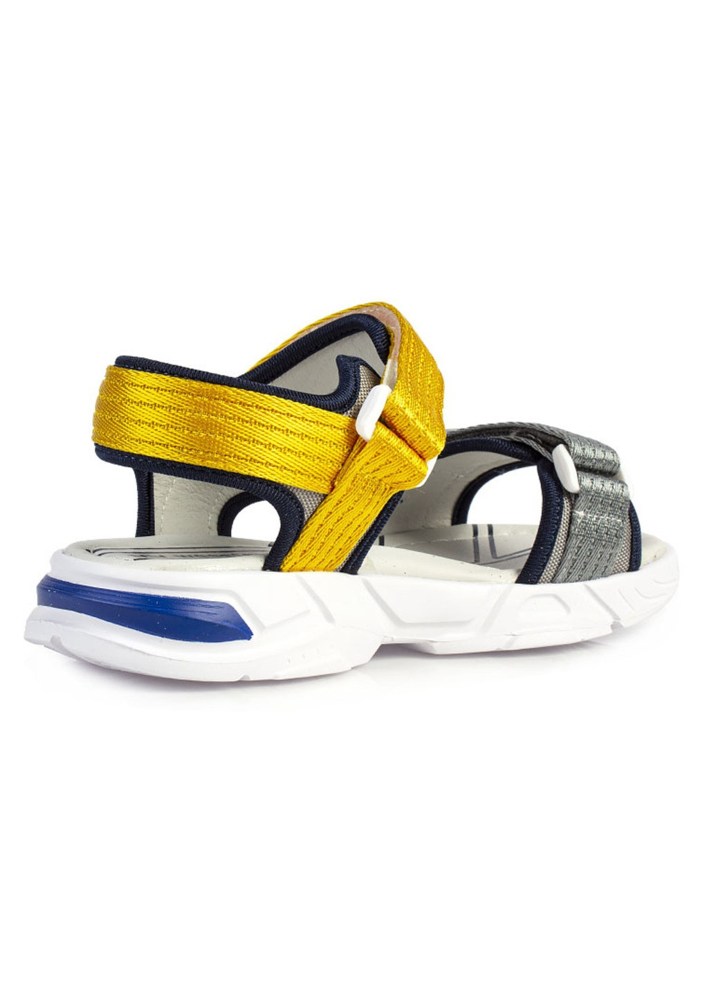 Желтые повседневные сандалии подростковые для мальчиков бренда 7300068_(1) Weestep на липучке