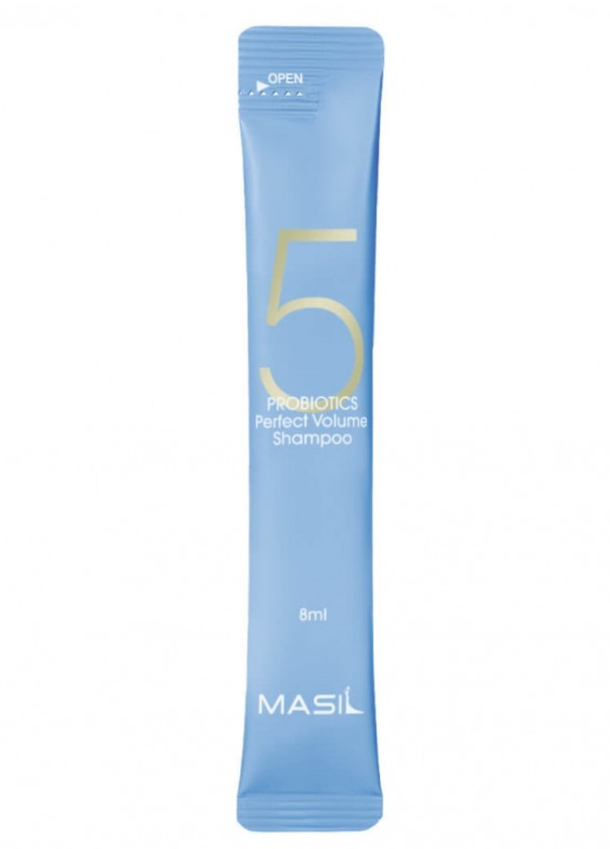 Шампунь із пробіотиками для ідеального об'єму волосся 5 Probiotics Perfect Volume Shampoo 8 ml MASIL (267158929)