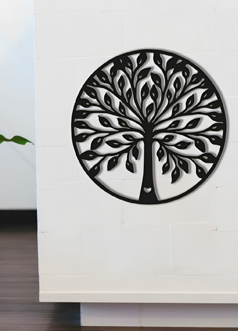 Декоративное объемное панно декор картина на стену в гостиную спальню прихожую 60х60 см (475912-Prob) Дерево жизни черное Unbranded (275068636)