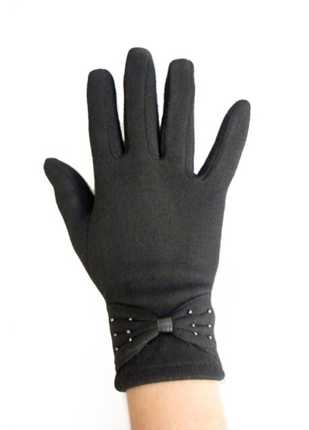 Женские стрейчевые перчатки 8731 L BR-S (261486875)