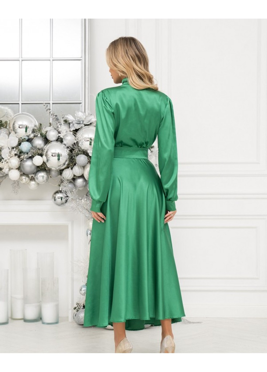 Зеленое вечернее платье 14401 зеленый ISSA PLUS
